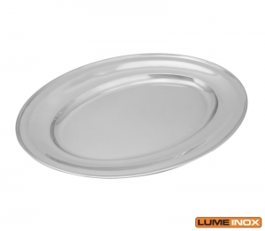 TRAVESSA OVAL RASA 45 CM EM AO INOX