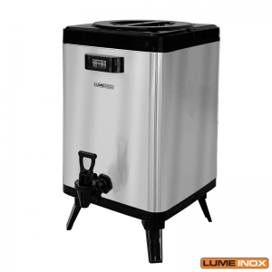 BOTIJO TRMICO 9,5 L QUADRADO COM VISOR DIGITAL DE TEMPERATURA