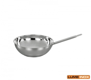 FRIGIDEIRA WOK INOX PROFISSIONAL FUNDO TRIPLO 28X8 CM