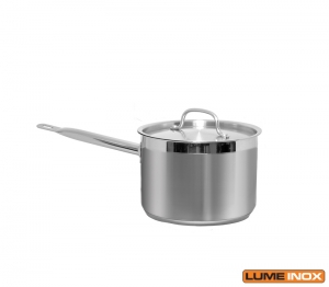 PANELA INOX PROFISSIONAL COM CABO FUNDO TRIPLO 18X10 CM