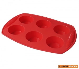 FORMA MUFFINS SILICONE 6 CAVIDADES 30X20X3 CM