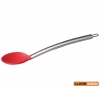 title=COLHER ARROZ 34 CM SILICONE CABO INOX