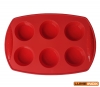 title=FORMA MUFFINS SILICONE 6 CAVIDADES 30X20X3 CM